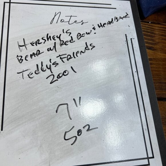 Hershey's Hugs & Kisses Plush Teddy Bear With Red Bow - Picture 9 of 9